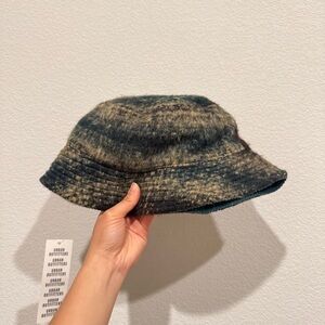 Urban Outfitters Fuzzy Plaid Bucket Hat